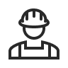 Worker Outline Icon
