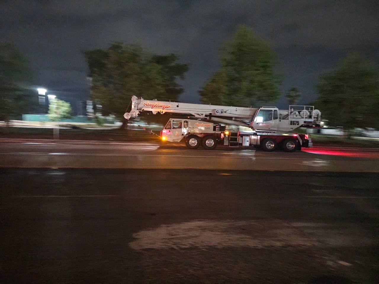 Anglemyer crane driving